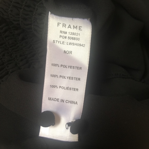 FRAME, Smocked Ruffle Front Blouse - Picture 8 of 8